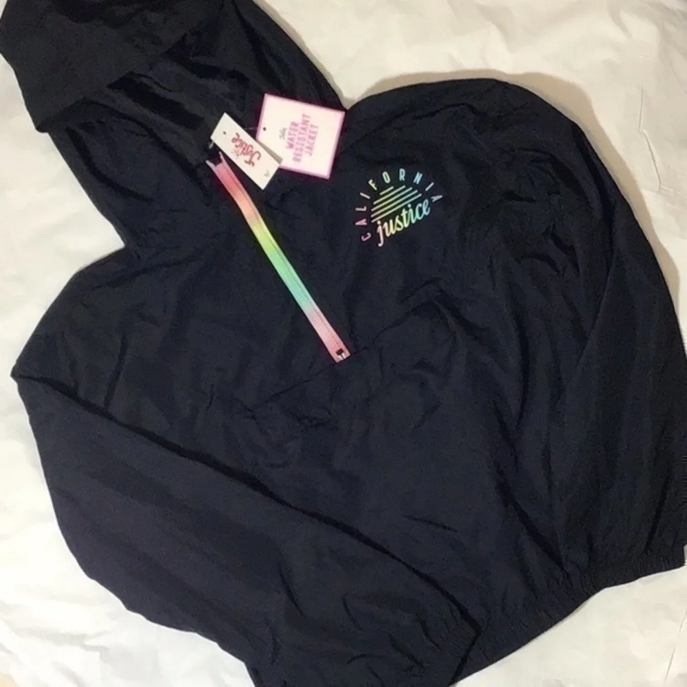 Justice Water Resistant Windbreaker Jacket
